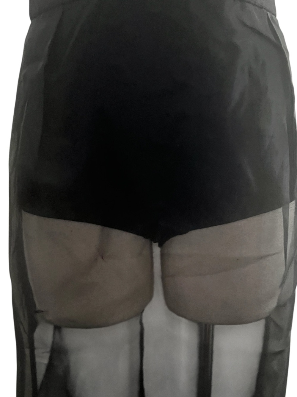 Sunday in Brooklyn Sheer Slit Midi Skirt Black Organza Size Small NWOT - Picture 7 of 11